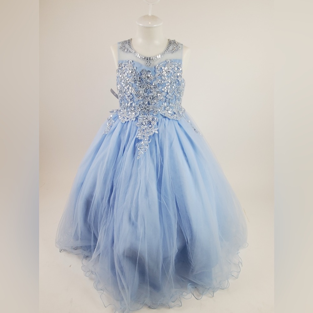 Light Blue girl party dress